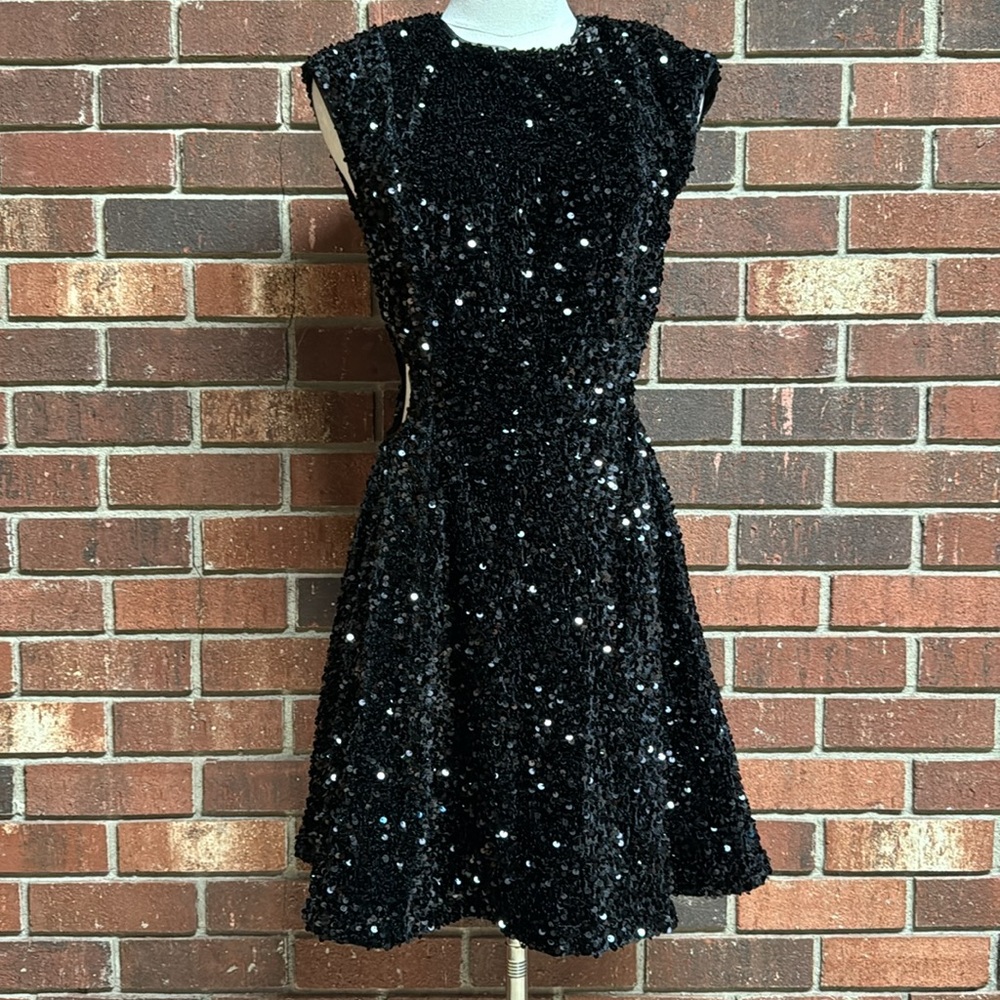 Sofie the Label Black Sequin Mini Dress Size Small